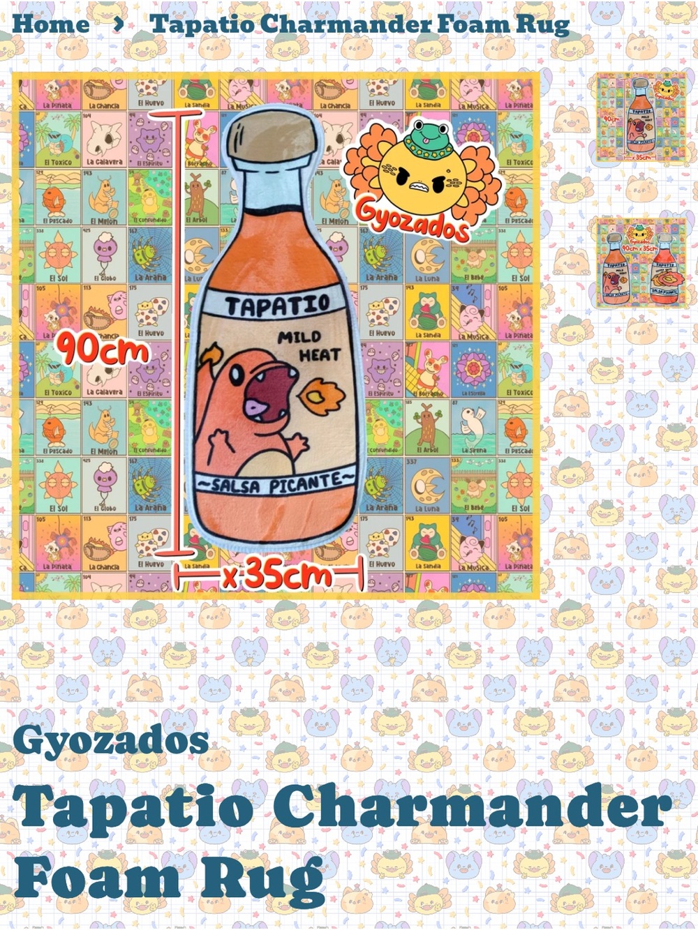 Charmander Mini Rug - Picture 2 of 5